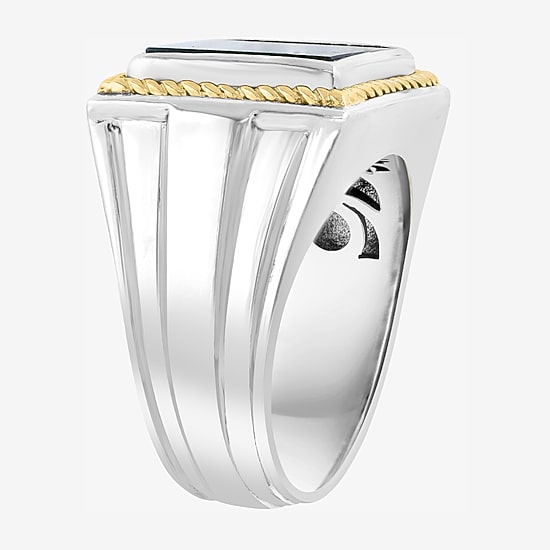 Effy Final Call Limited Quantities! Mens Genuine Black Onyx 14K Gold Over Silver Fashion Ring
