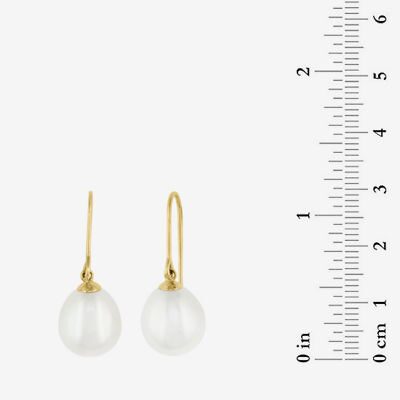 Effy Final Call Limited Quantities! Womens White Cultured Freshwater Pearl 14K Gold Drop Earrings