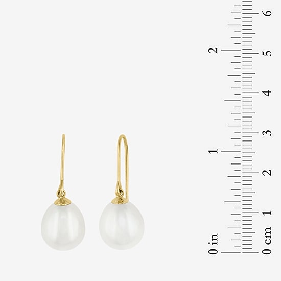 Effy Final Call Limited Quantities! Womens White Cultured Freshwater Pearl 14K Gold Drop Earrings