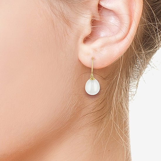 Effy Final Call Limited Quantities! Womens White Cultured Freshwater Pearl 14K Gold Drop Earrings