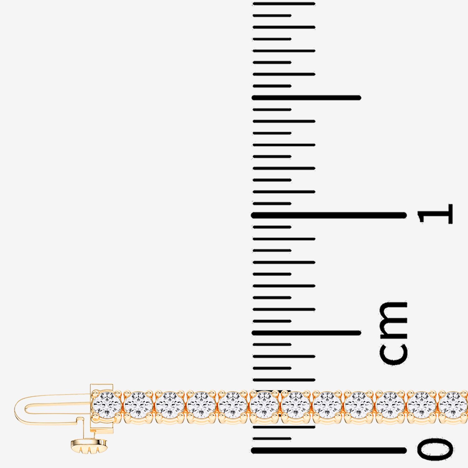 F / Vs2) Womens CT. T.W. Lab Grown White Diamond 14K Gold Over Silver / Inch Tennis Bracelet