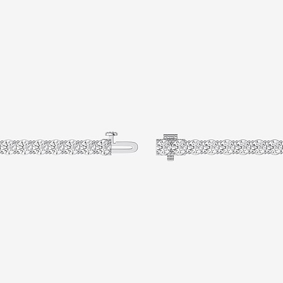 (F / Vs2) Womens 10 Ct.T.W. Lab Grown White Diamond Sterling Silver 8 Inch Tennis Bracelet