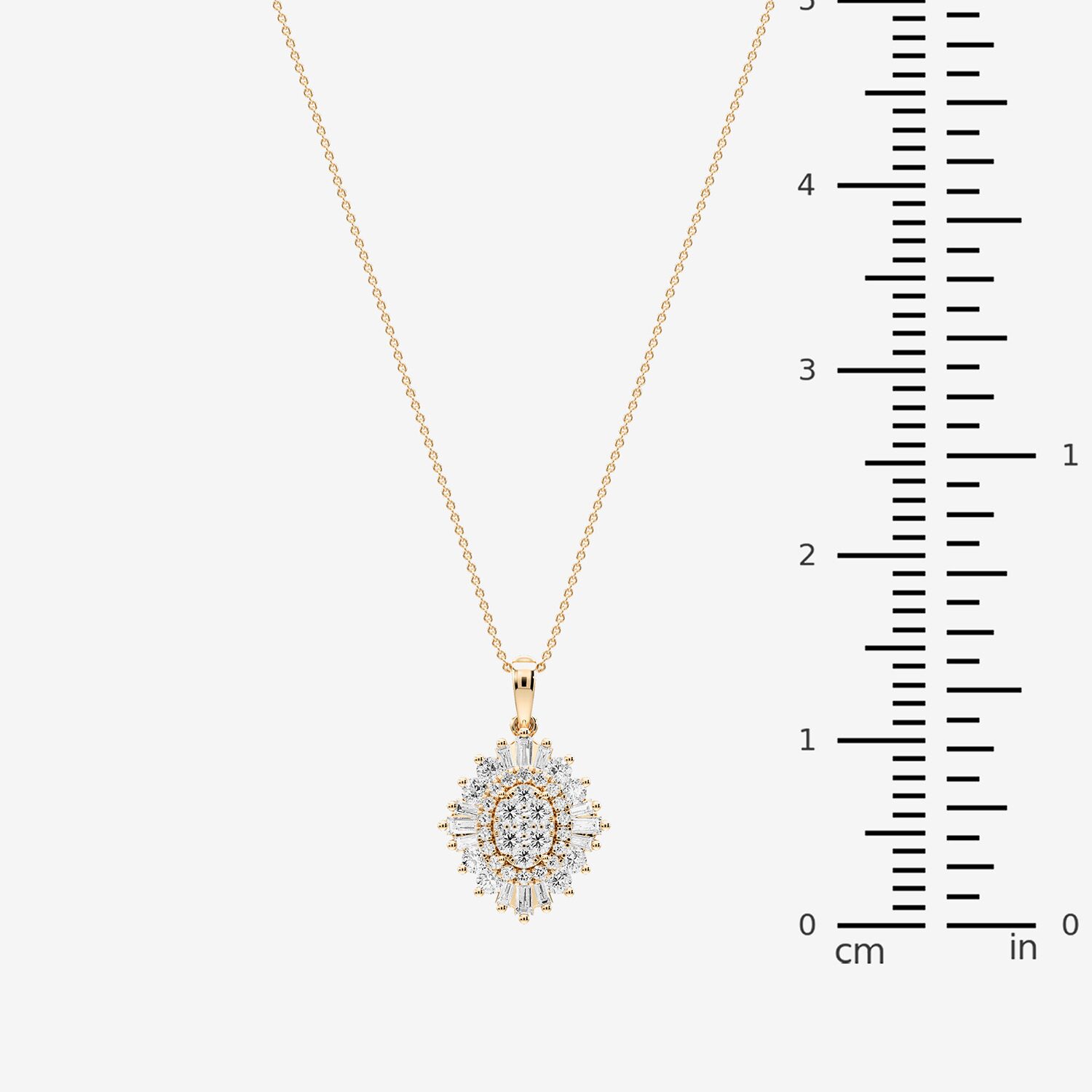 F / Si2) Womens 1/ CT. T.W. Lab Grown White Diamond 14K Gold Over Silver 18 Inch Pendant Necklace
