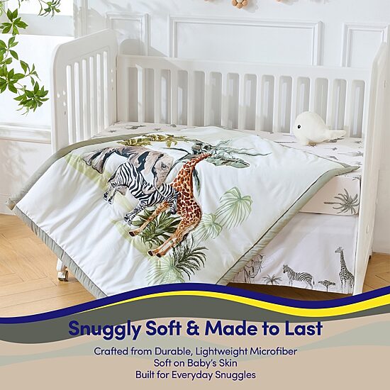 Sweet Home Collection™ Wild Safari 4-Piece Nursery Baby Crib Bedding Set