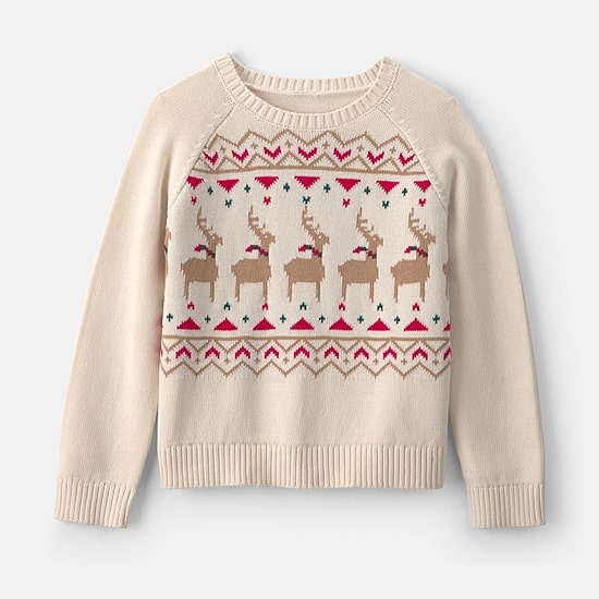 Carter's Little & Big Kid Girls Crew Neck Long Sleeve Pullover Sweater
