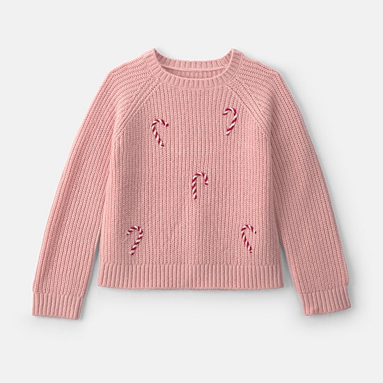 Carter's Little & Big Kid Girls Crew Neck Long Sleeve Pullover Sweater