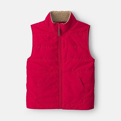 Carter's Little & Big Kid Boys Crew Neck Vest In Red