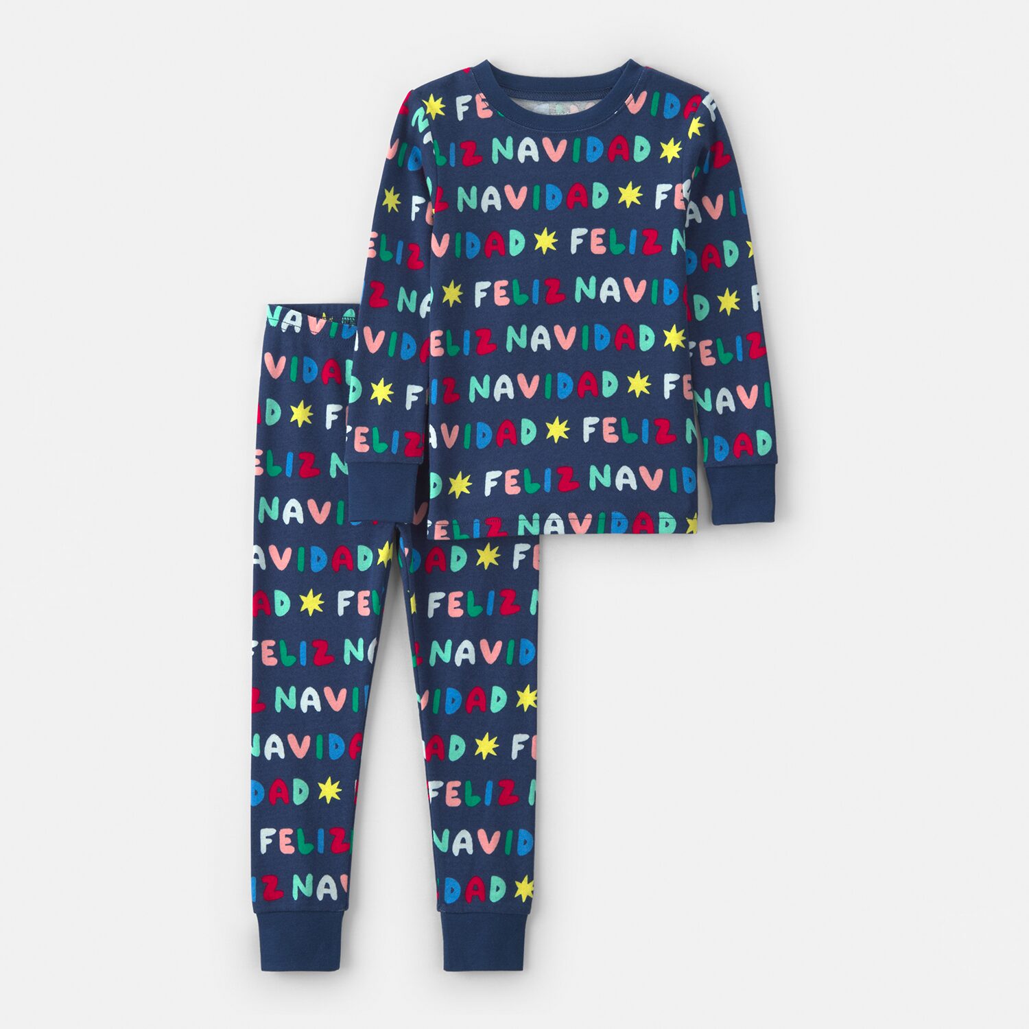 Carter's Toddler Unisex Rib Crew Neck Long Sleeve 2-pc. Pajama Set