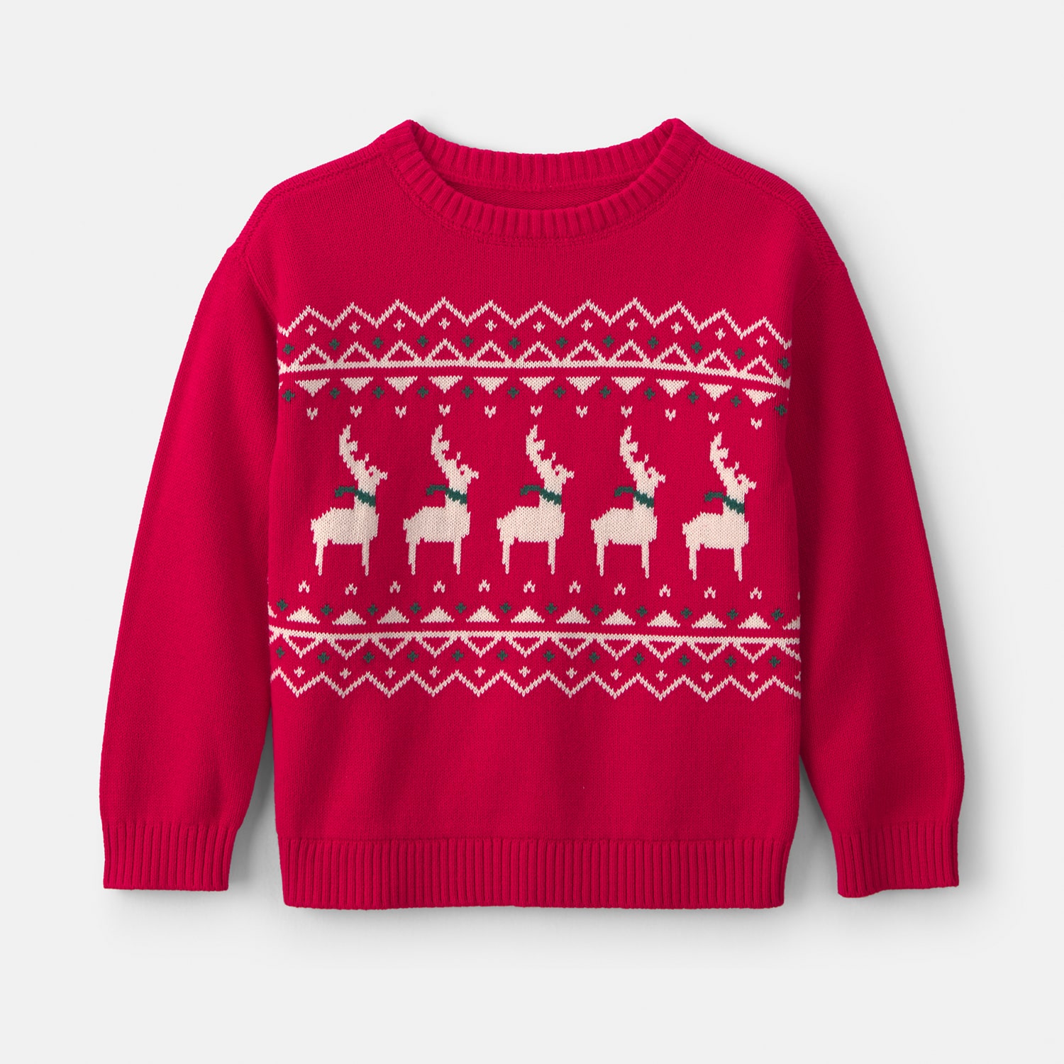 Carter's Little & Big Kid Boys Holiday Crew Neck Long Sleeve Pullover Sweater