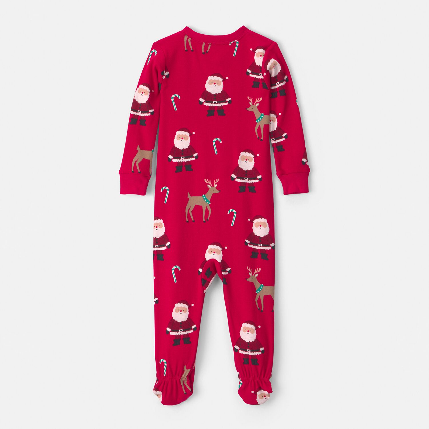 Carter's Toddler Unisex Rib Crew Neck Long Sleeve Footed Pajamas