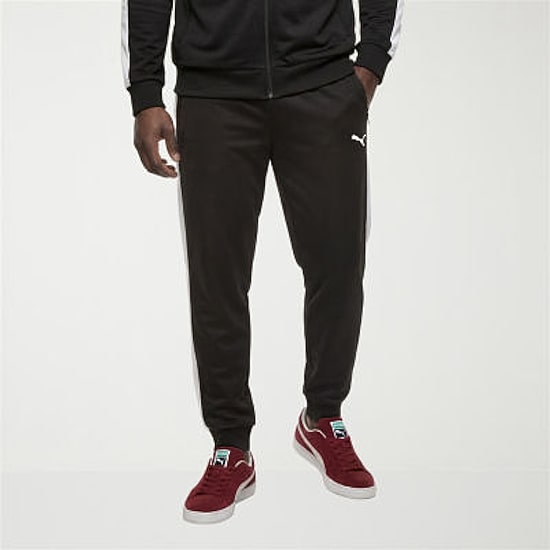 PUMA Mens Straight Mid Rise Regular Fit Big and Tall Track Pant