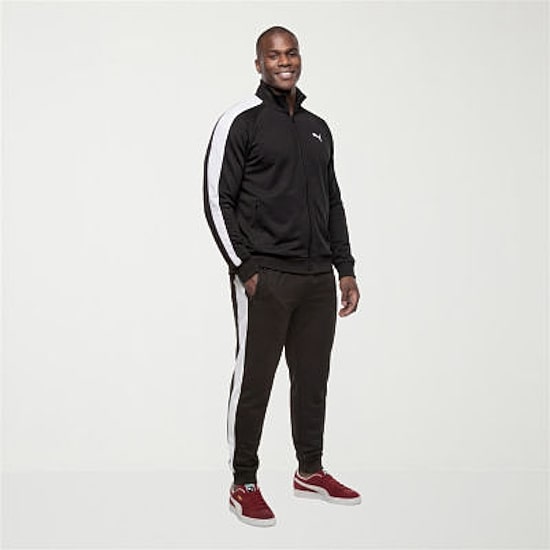 PUMA Mens Straight Mid Rise Regular Fit Big and Tall Track Pant