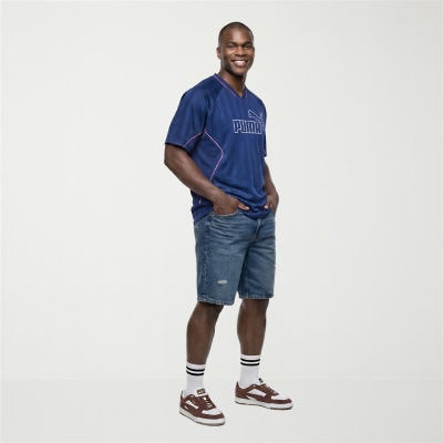 PUMA Sport Jersey Mens V Neck Short Sleeve Moisture Wicking Big and Tall