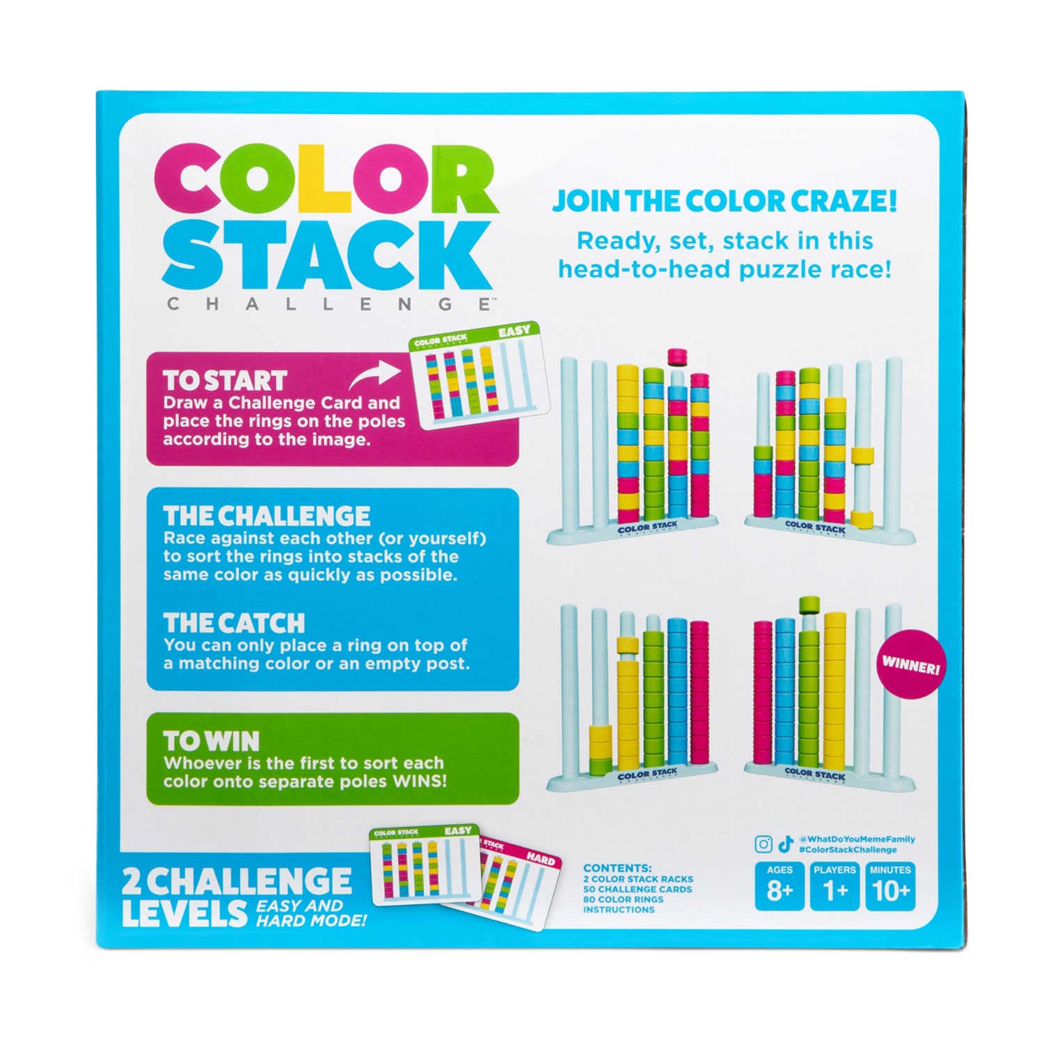 What Do You Meme Color Stack Board Game