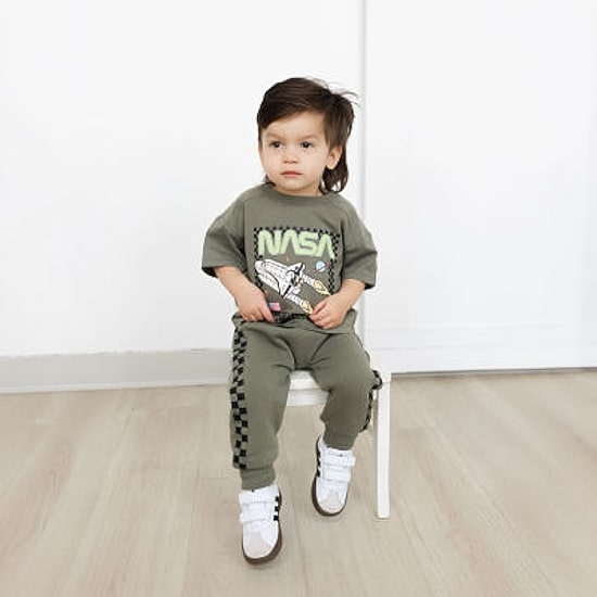 Grayson Little Toddler Boys NASA 2-pc. Pant Set