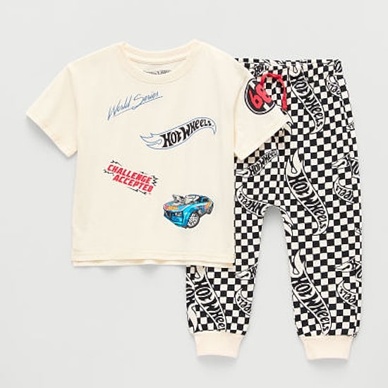 Grayson Little Toddler Boys Hot Wheels 2-pc. Pant Set
