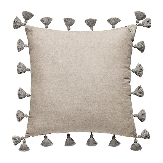 spartina 449 Jonas Hundred Embroidered With Tassels Square Throw Pillow