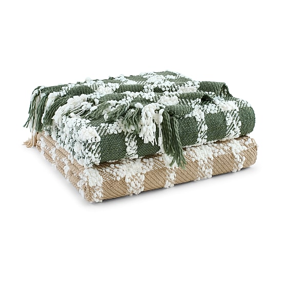 Fieldcrest Chenille Plaid Throw