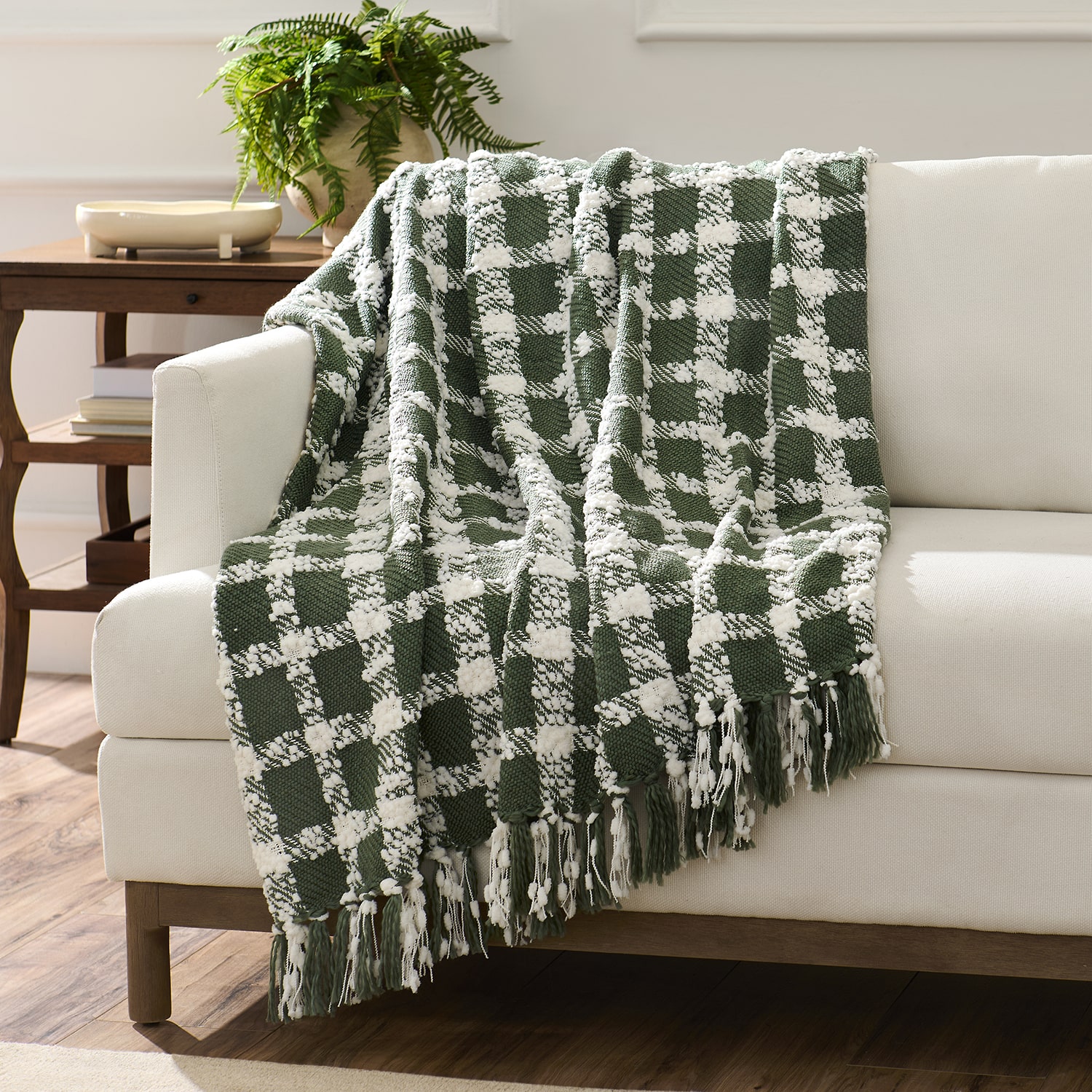 Fieldcrest Chenille Plaid Throw