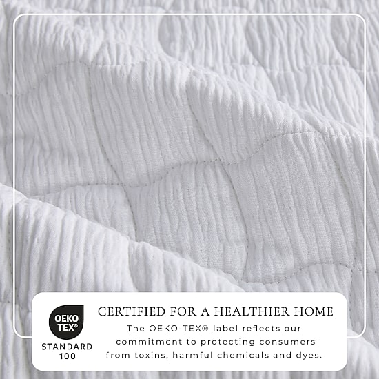 Linery Gauze Wave Stitched Easy Care Quilt Set