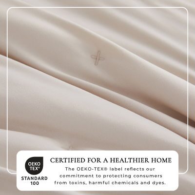 Linery Dot-Stitched Ruffled Easy Care Quilt Set