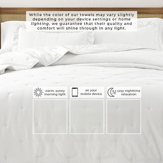 Linery Dot-Stitched Ruffled Easy Care Quilt Set