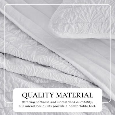Linery Diamond Textured Easy Care Quilt Set