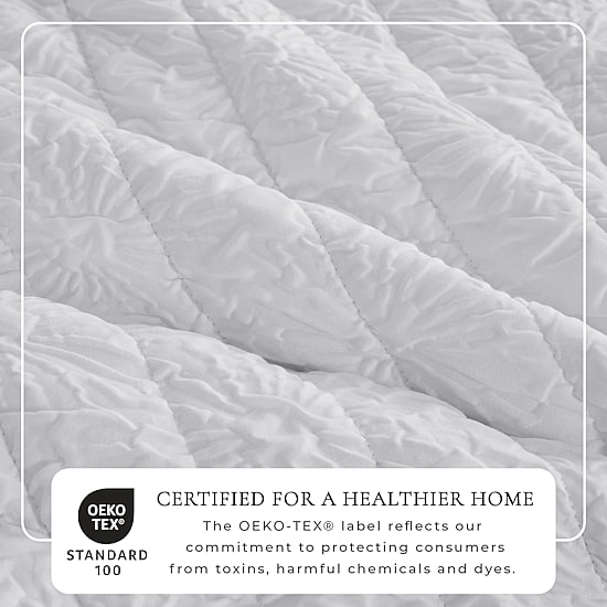 Linery Diamond Textured Easy Care Quilt Set