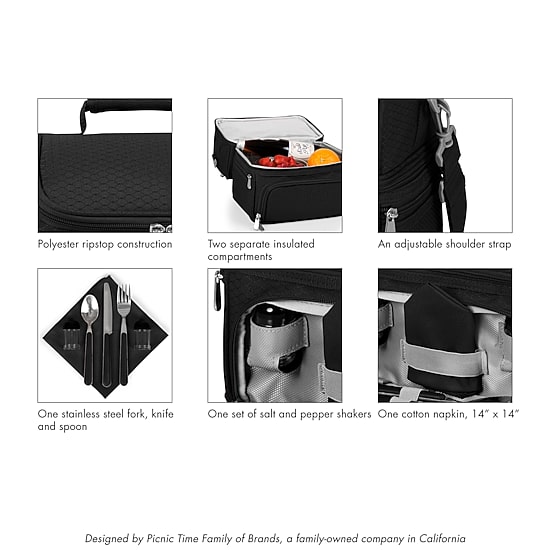 ONIVA® Pranzo Cooler With Utensils 7-pc. Insulated Lunch Bag