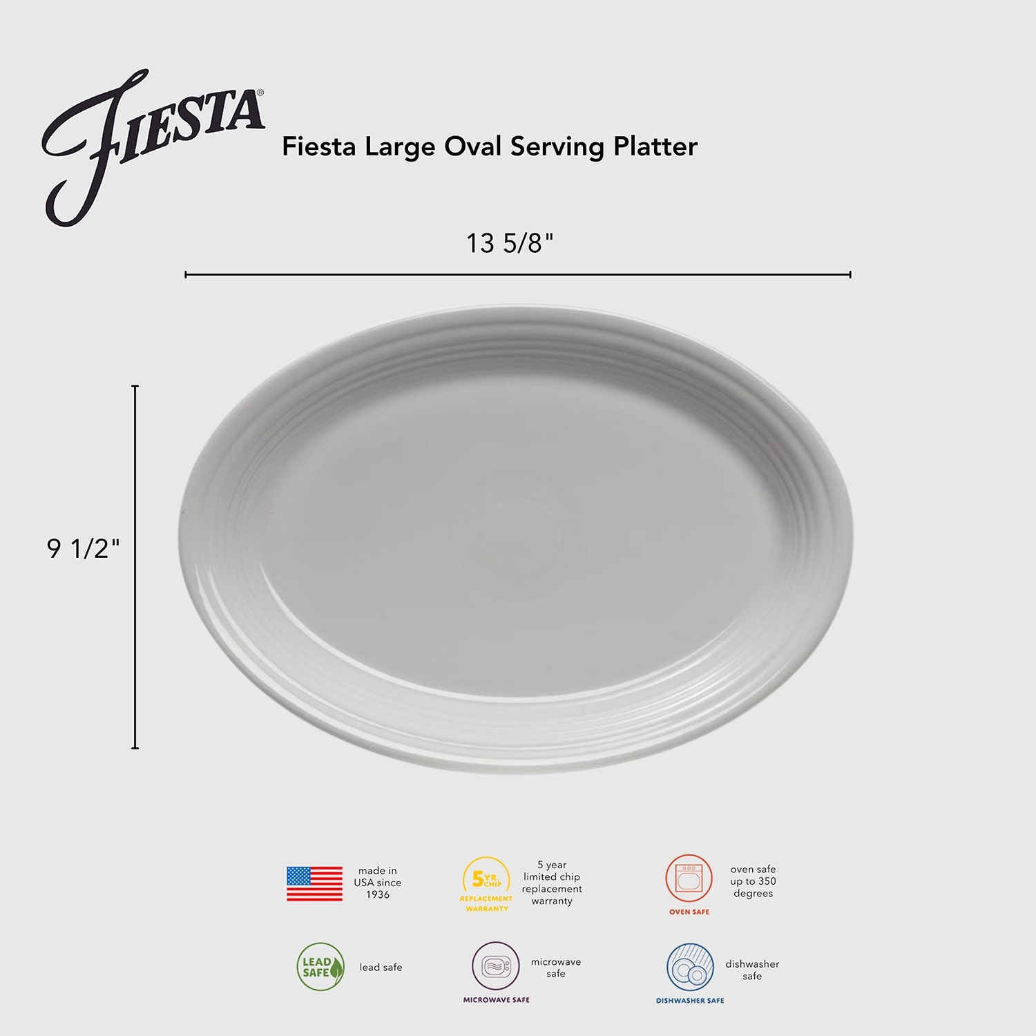 Fiesta Holly Berry Christmas Ceramic Serving Platter
