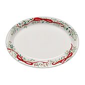 Fiesta Holly Berry Christmas Ceramic Serving Platter