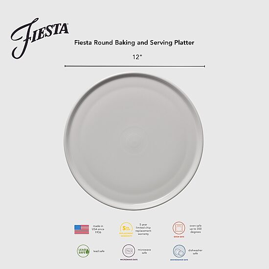 Fiesta Holly Berry Christmas Ceramic Serving Platter