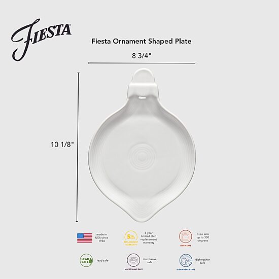 Fiesta Jolly Christmas Classic 4-pc. Ceramic Appetizer Plate