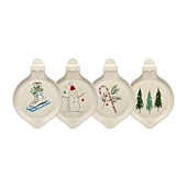Fiesta Jolly Christmas Classic 4-pc. Ceramic Appetizer Plate