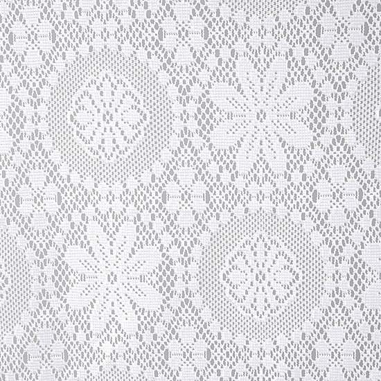 Sweet Home Collection Hopewell Old World Style Floral Lace 2-pc. Rod Pocket Window Tier