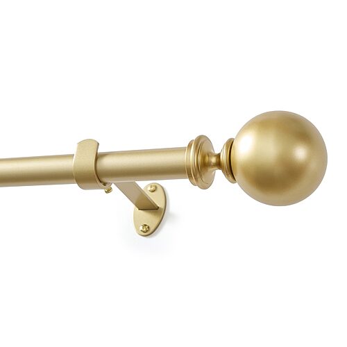 Threadmade Cordelia 1 In Adjustable Curtain Rod In Yellow