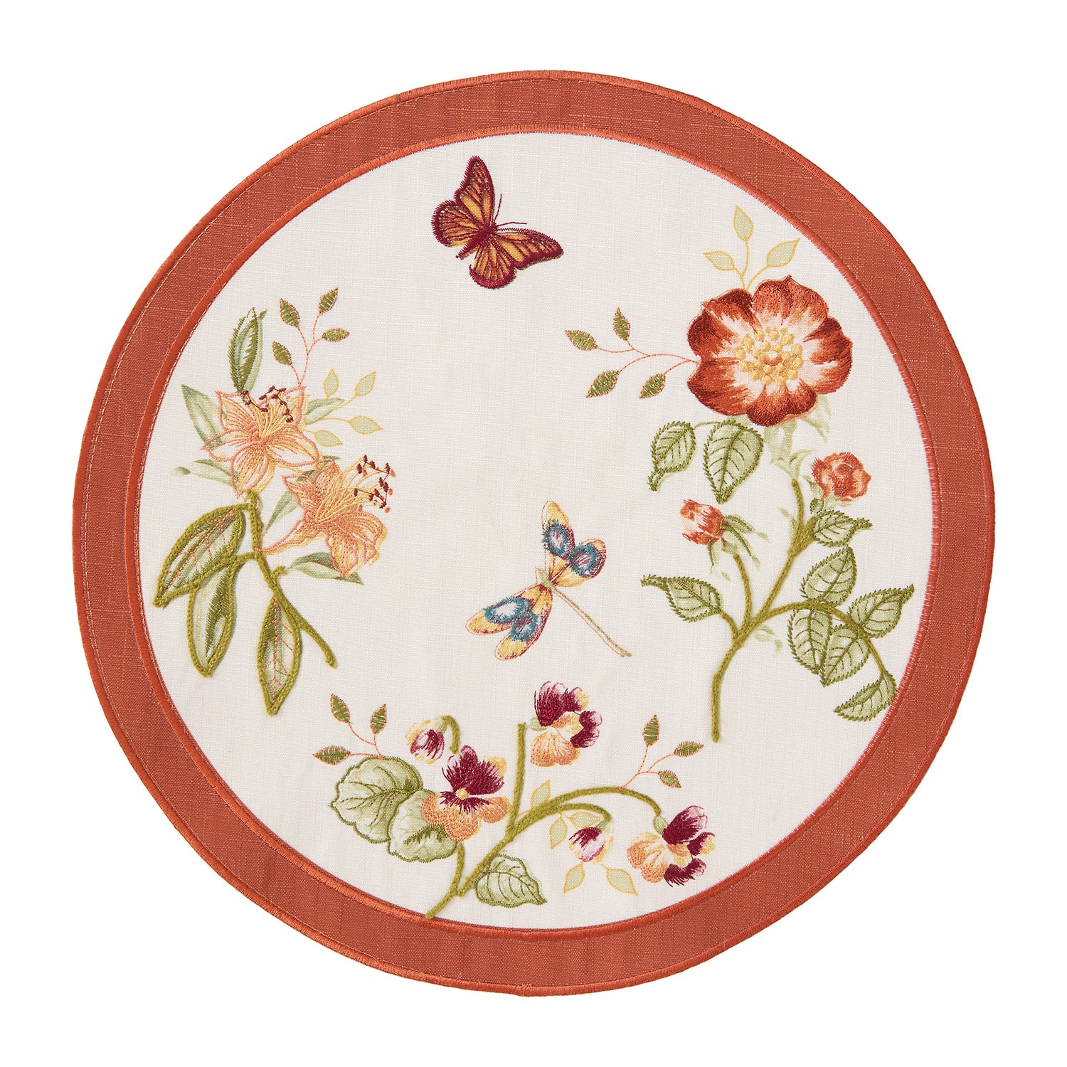 Lenox Butterfly Meadow Fall Embroidered 4-pc. Placemat