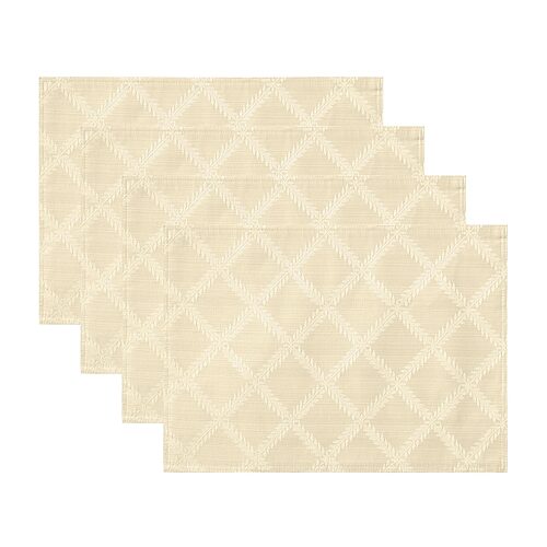 Threadmade Lenox Laurel Leaf 4-pc. Placemat In Green
