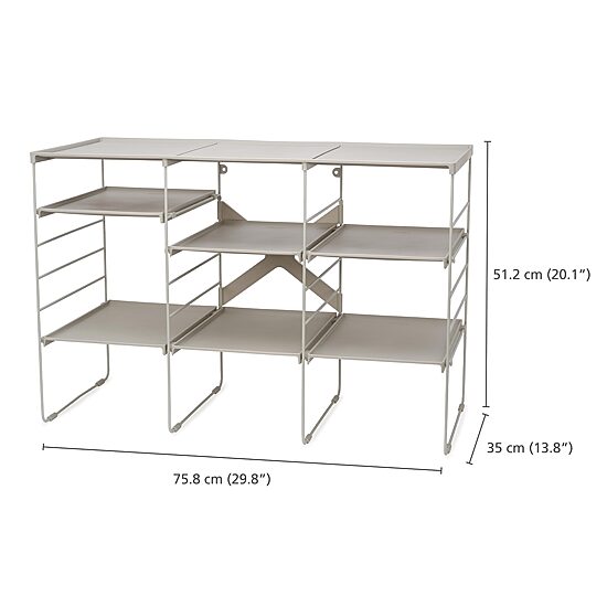 Joseph Joseph  Level Plus Adjust Stackable 12-Compartment 12-Shelf Shoe Rack