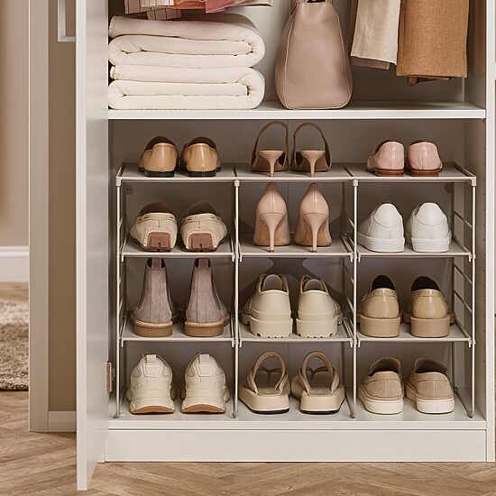 Joseph Joseph  Level Plus Adjust Stackable 12-Compartment 12-Shelf Shoe Rack