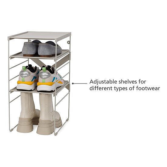 Joseph Joseph  Level Adjustable 4-Compartment Shoe Rack