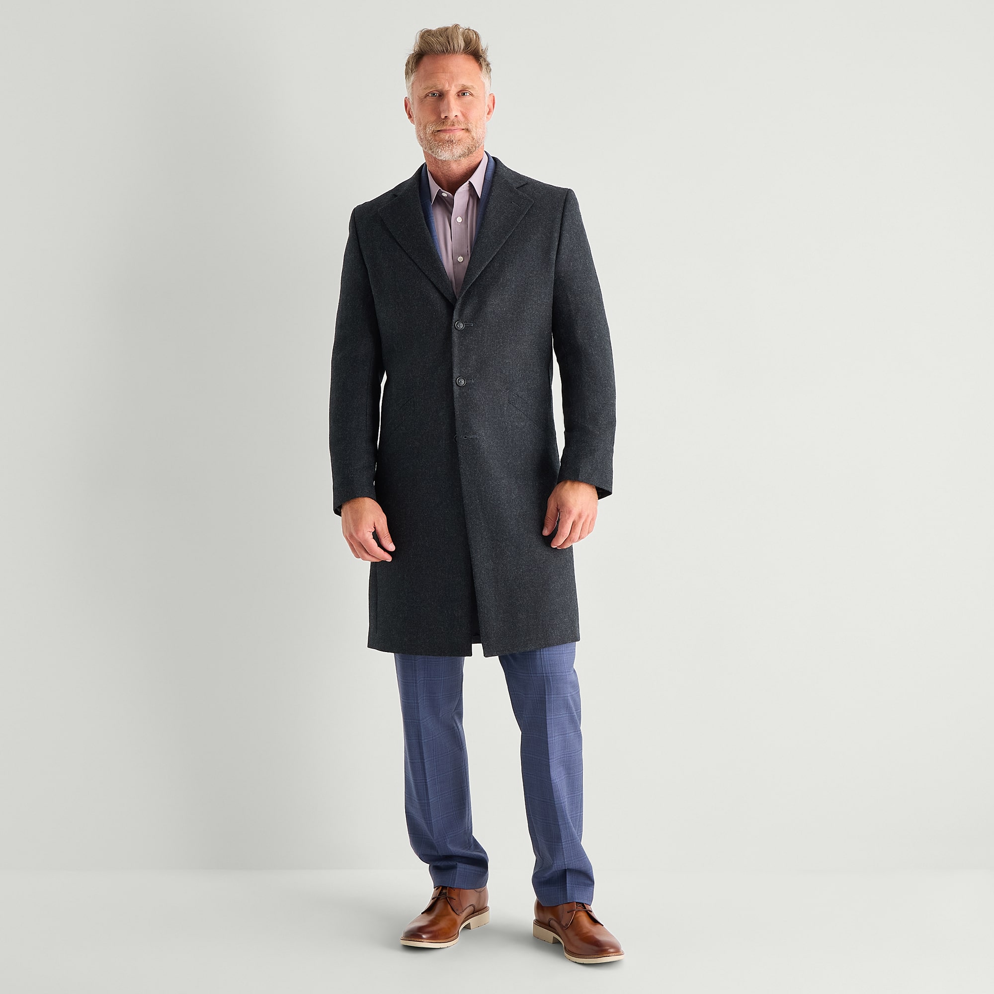 Stafford Wool Mens Midweight Topcoat Coat