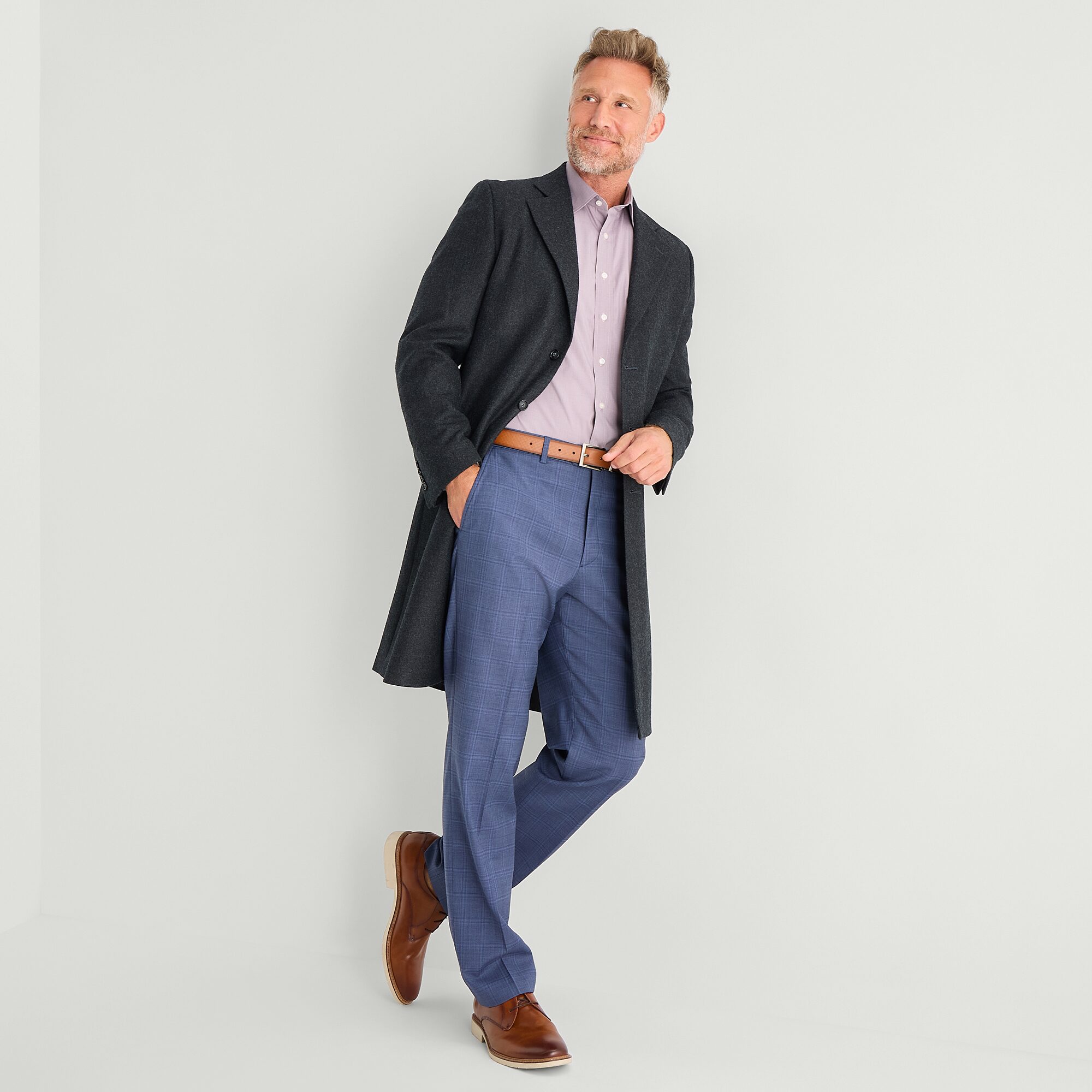 Stafford Wool Mens Midweight Topcoat Coat
