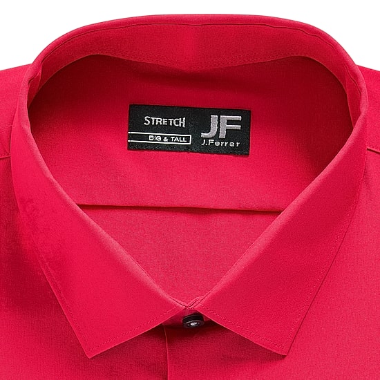 J. Ferrar 360 Stretch Big And Tall Mens Regular Fit Stretch Fabric Long Sleeve Dress Shirt