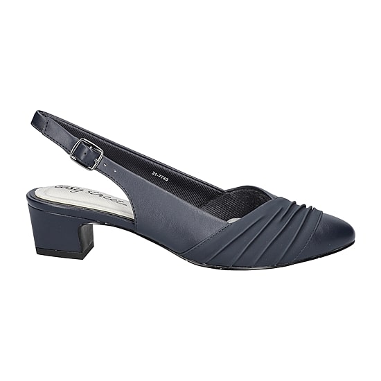 Easy Street Bates Womens Round Closed Toe Block Heel Pumps