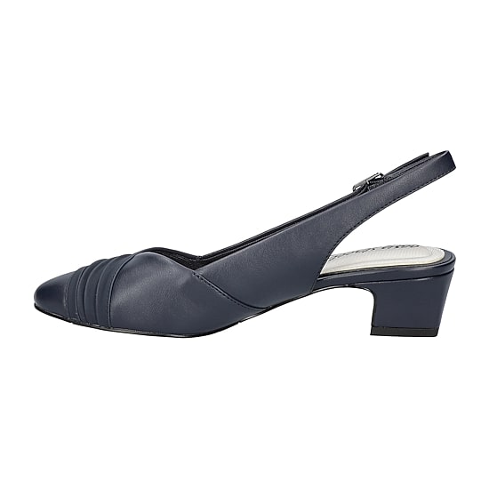 Easy Street Bates Womens Round Closed Toe Block Heel Pumps