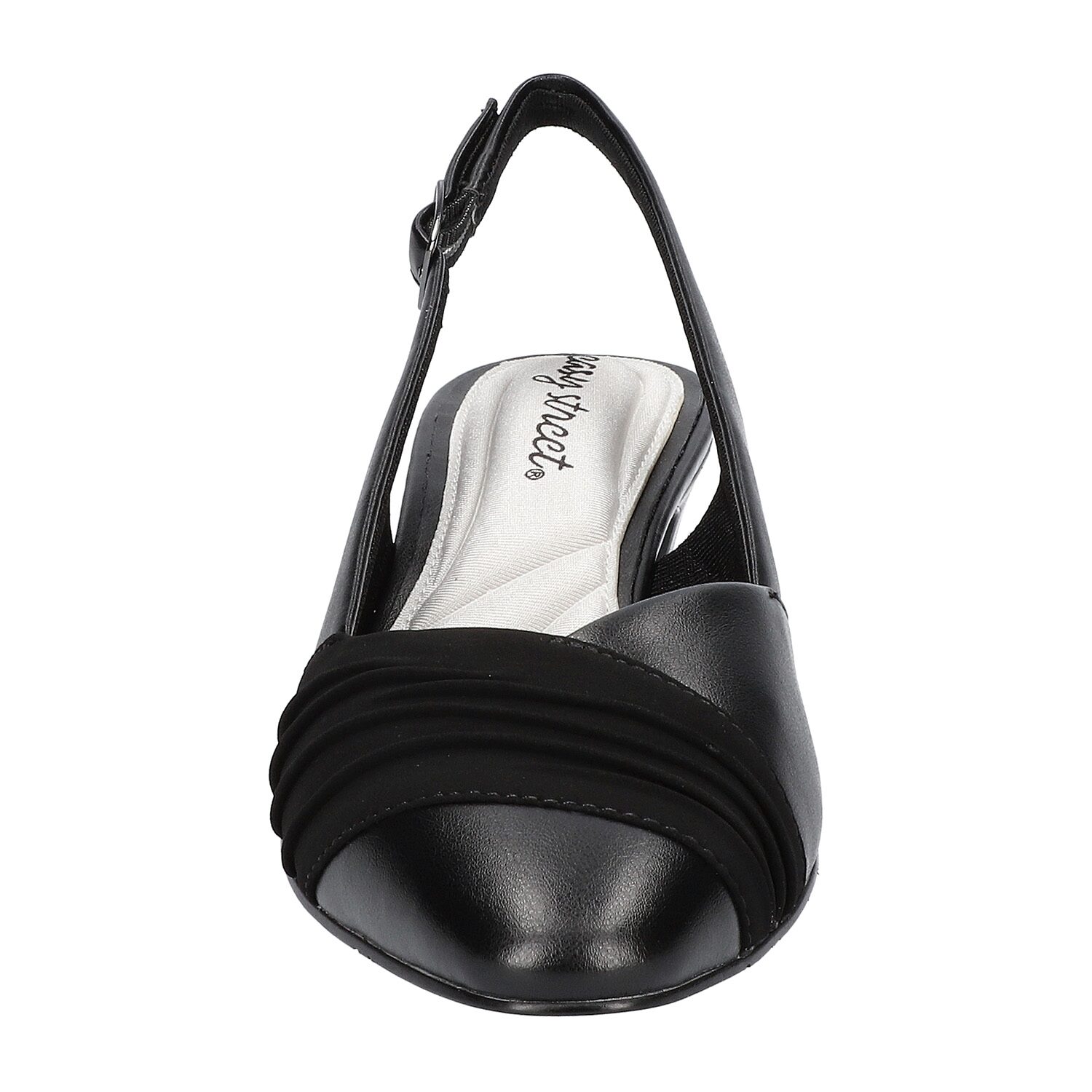 Easy Street Bates Womens Round Closed Toe Block Heel Pumps