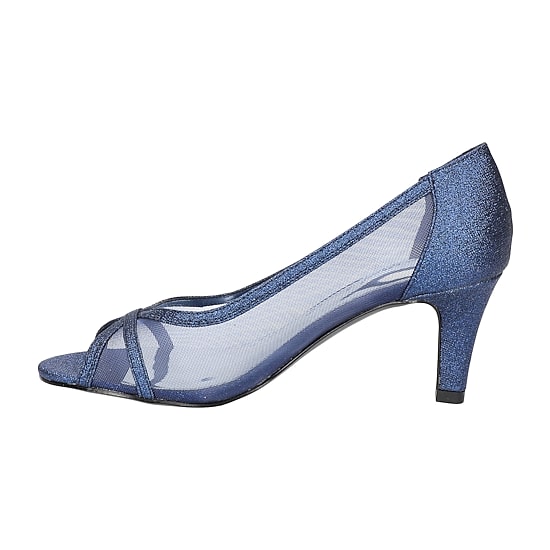 Easy Street Picaboo Womens Round Open Toe Stiletto Heel Pumps