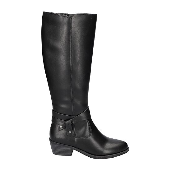 Easy Street Womens Anissa Stacked Heel Riding Boots