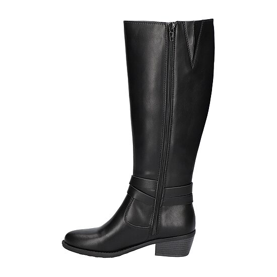 Easy Street Womens Anissa Stacked Heel Riding Boots